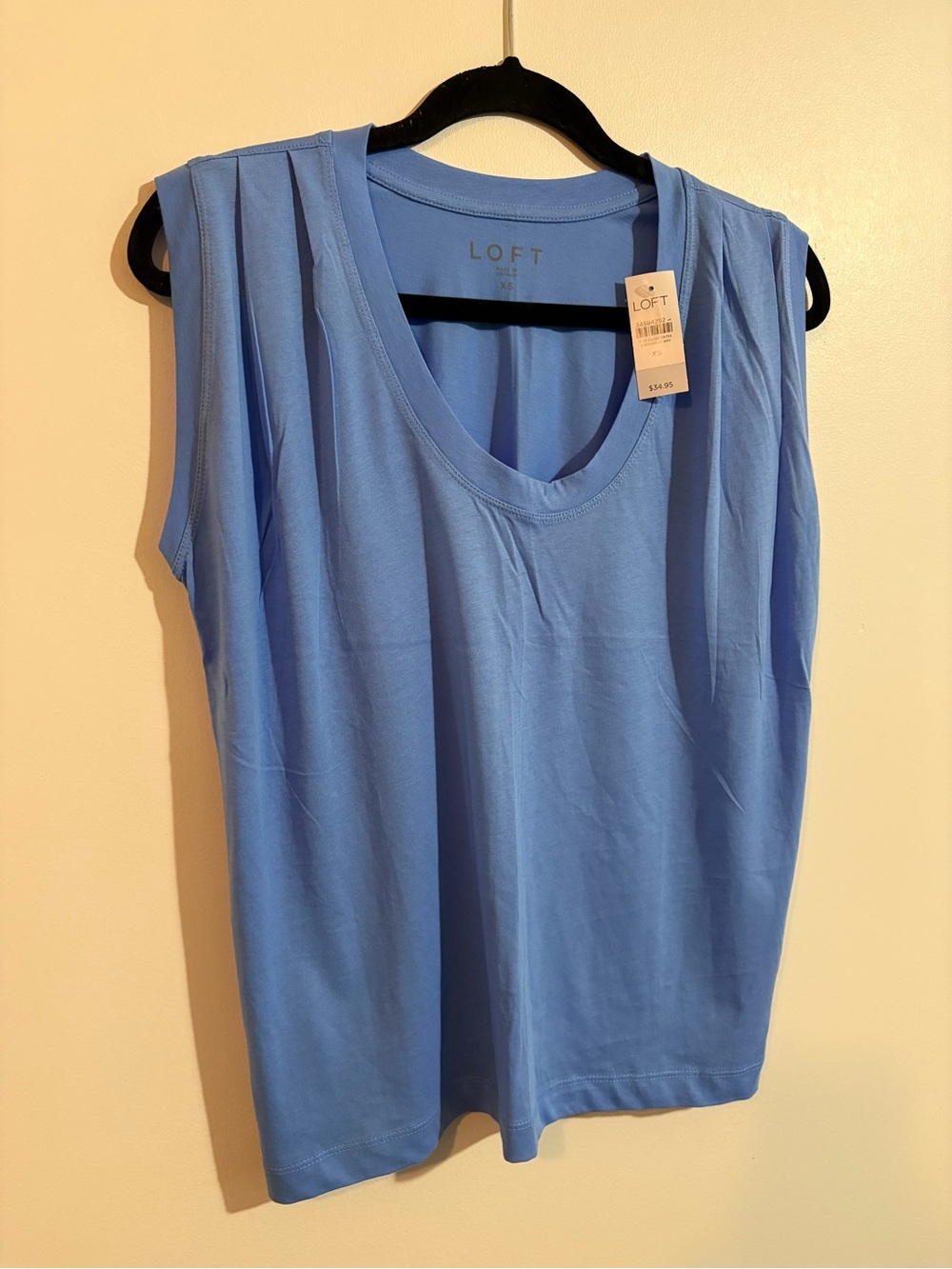 LOFT sleeveless blue tank NWT